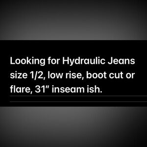 Hydraulic Jeans